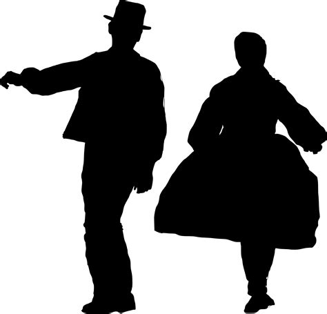 9 Couple Folk Dance Silhouette (PNG Transparent) | OnlyGFX.com