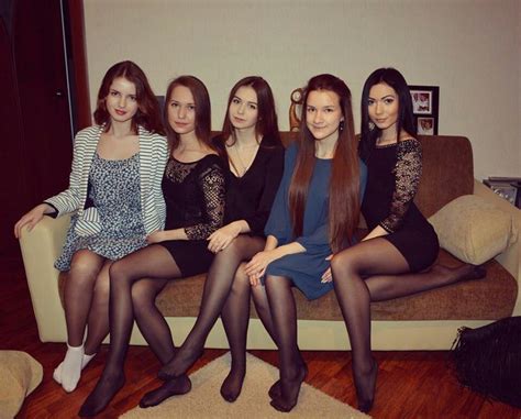 Sexy Dresses With Sheer Black Pantyhose Model Posing Ideas