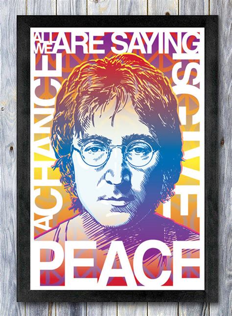 13 X 19 John Lennon John Lennon Poster John Lennon Wall Art Etsy