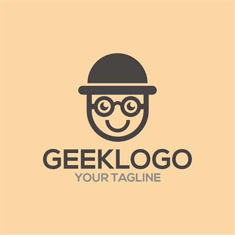 Geek Logo Vector Premium