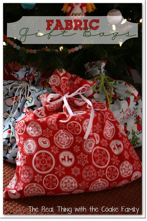 We did not find results for: Gift Wrapping Ideas ~ Fabric Gift Bags - The Real Thing ...
