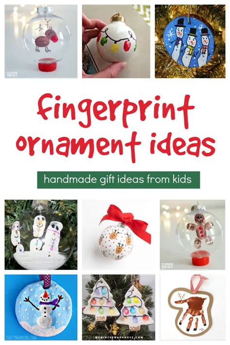 Creative Fingerprint Christmas Ornament Ideas For Kids