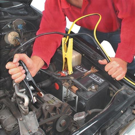 As with using another car to administer your jump start, the jump starter should be off when you begin the process. How to Jump Start Your Car Safely | The Family Handyman