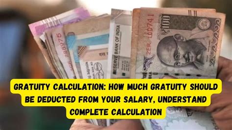 Gratuity Calculation How Much Gratuity Should Be Deducted From Your