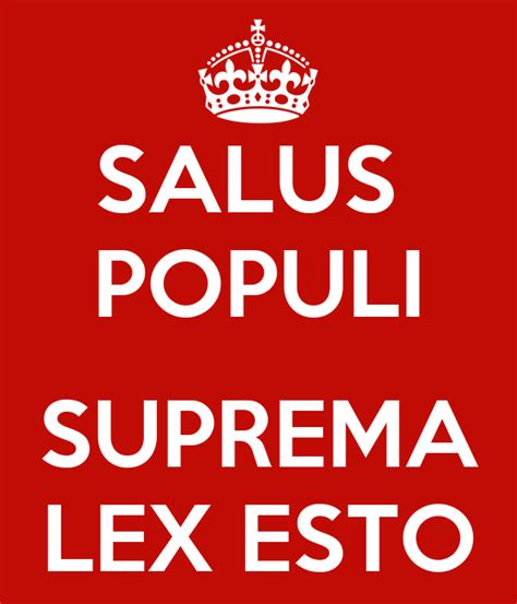 Salus Populi Suprema Lex Esto Poster Ljh Keep Calm O Matic