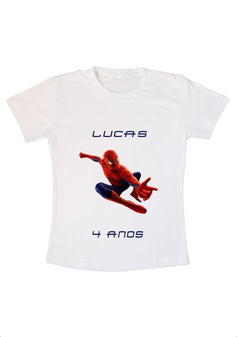 Camiseta Infantil Homem Aranha No Elo7 Nova Ideia Personalização 5e2a62
