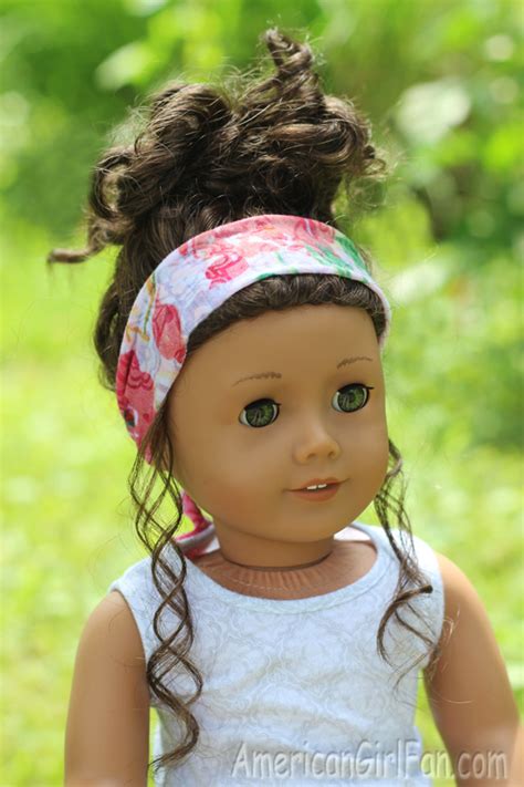 These hairstyles are inspired by american girl's latest release, tenney grant!which hairstyle is your favorite? Doll Craft: How To Make A Head Scarf (No-Sew ...