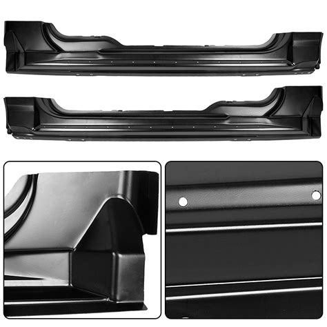 Left And Right Outer Rocker Panels For 2004 2008 Ford F 150 2 Door