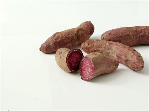 Red Sweet Potato On White Background By Chris Ted
