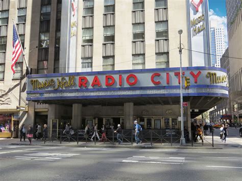 Radio City Music Hall On Broadway In Nyc