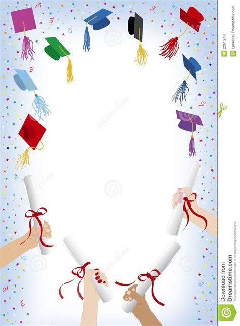 Illustration About Graduation Cap And Hands With Diploma Illustration