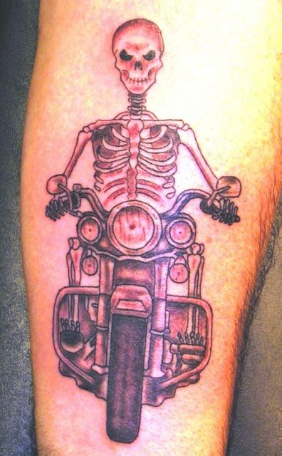 Motoblogn The I Want A Skeleton Riding A Motorcycle Tattoo Gallery