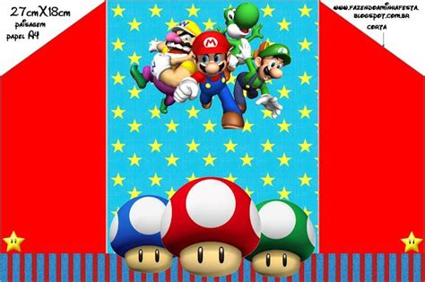 Imprimibles Imágenes Y Fondos De Super Mario Bros 4 Fiesta De Mario