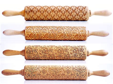 Laser Engraved Rolling Pins Leave Fun Prints On Your Baked Goods 6sqft