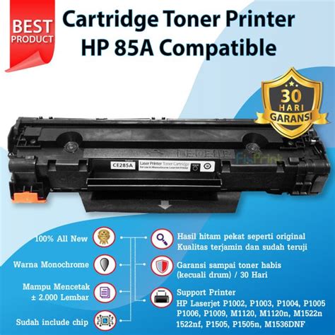 Jual Cartridge Toner Compatible Hp 85a 35a 36a 78a Canon 325 326 725