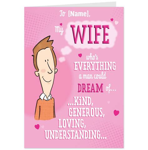 printable birthday cards for wife romantic