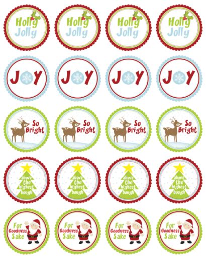 8 Best Free Christmas Printable Round Stickers Pdf For Free At Printablee