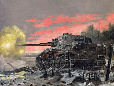 763438 King Tiger Ardennes 1944 Tanks Painting Art Rare Gallery
