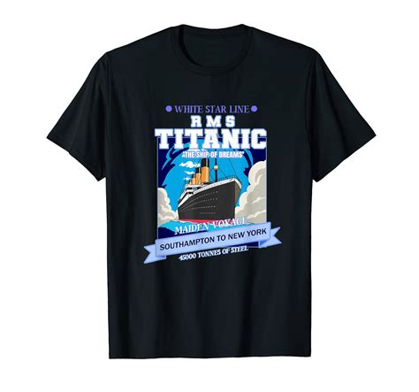Buy Titanic Vintage Cruise Ship Rms Titanic T Shirt Online At Desertcartuae
