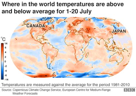Reality Check Mapping The Global Heatwave Bbc News