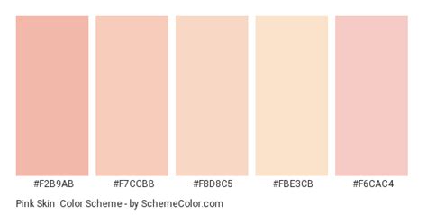 Pink Skin Color Scheme Peach