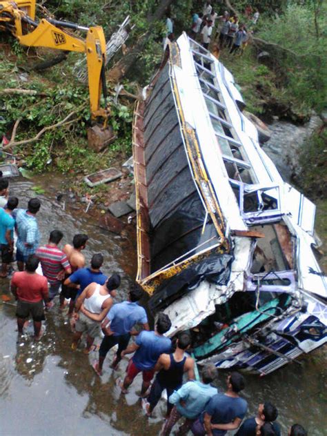 Student Killed 12 Hurt As School Bus Falls Off Bridge The Tribune India