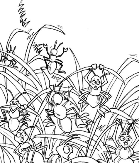 Coloring page of fire ant with black hat animals for preschool kids activity educational worksheet. Caterpillar Landed on Grass Leaf Coloring Pages | Color Luna