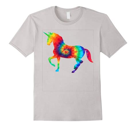 Tie Dye Unicorn Shirt Colorful Tye Dye Horse Horn T Shirt Fl