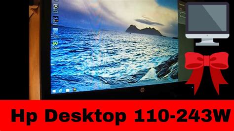Unboxing New Hp 110 243w Desktop Pc W Windows 81 Youtube