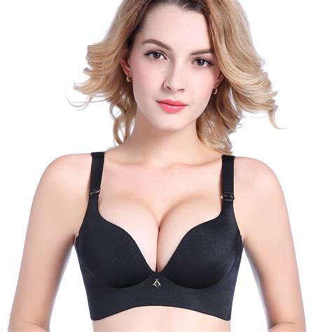 Women Sexy Seamless Bra Push Up Bras Big Size Cup Brassiere 3 4 Cup