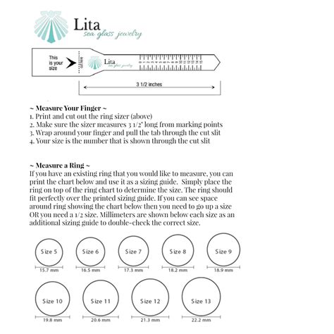 Printable Ring Sizer Strip Pdf Cool Product Ratings Promotions And