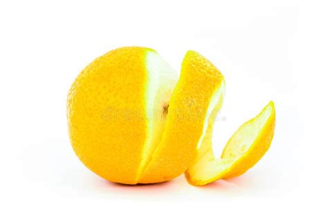 Orange Peel Against White Background Stock Photo Image Of Diet