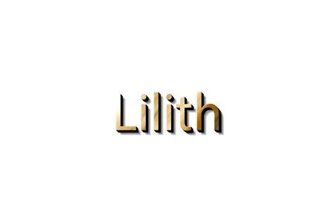 Lilith Name 3d 15732999 Png