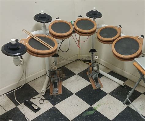 Homemade Electronic Drum Kit 7 Steps With Pictures Instructables