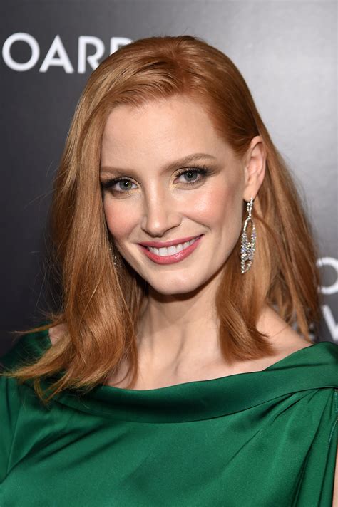 Jessica Chastain In Green At National Board Of Review