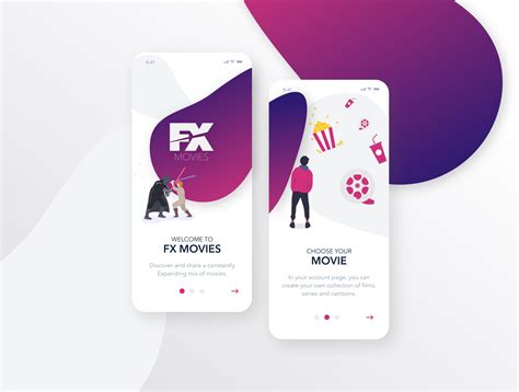 Movie App Welcome Screens Ruben Cespedes By Ruben Cespedes On Dribbble