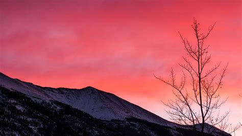 Pink Sunrise Over Grotto Mountain
