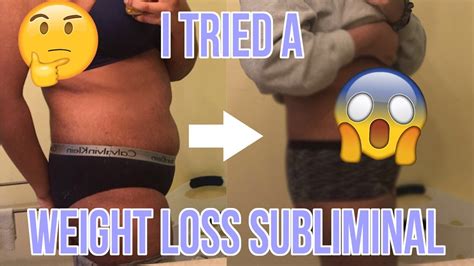 I Tried A Weight Loss Subliminal Youtube