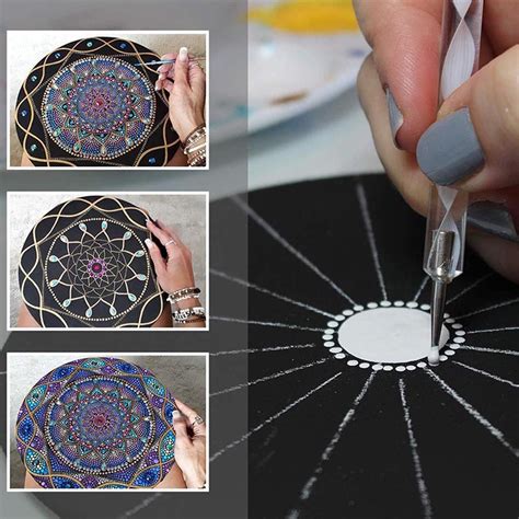 26pcs Mandala Dotting Tools Set Kit Painting Rocks Stone Art Pen Polka