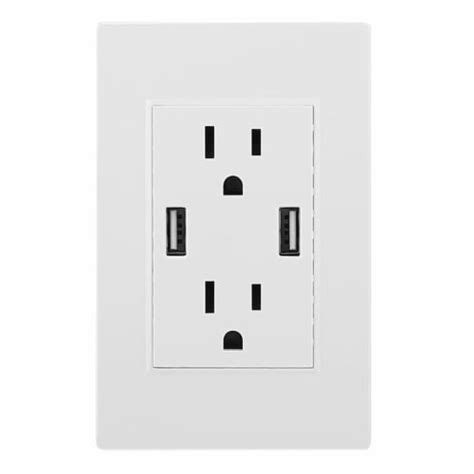 Usb Wall Outlet Dual 24a Usb Wall Charger High Speed Duplex Wall