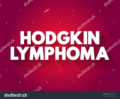 hodgkin lymphoma type cancer that affects stock illustration 2013414251 shutterstock