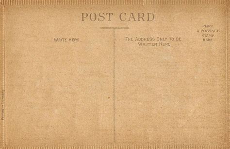 Free Prinrable Antique Postcards The Back Sides