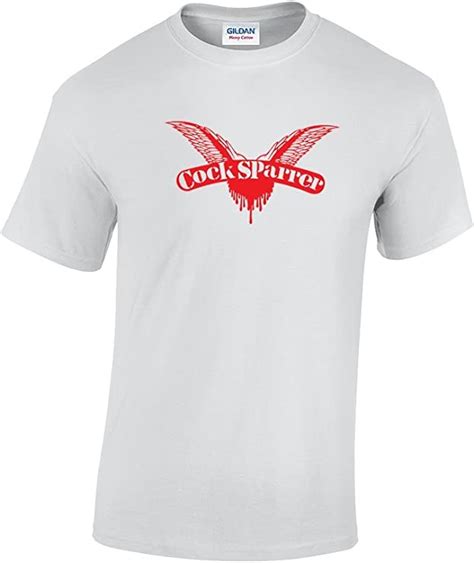 Cock Sparrer Red Logo White T Shirt Official Uk Clothing