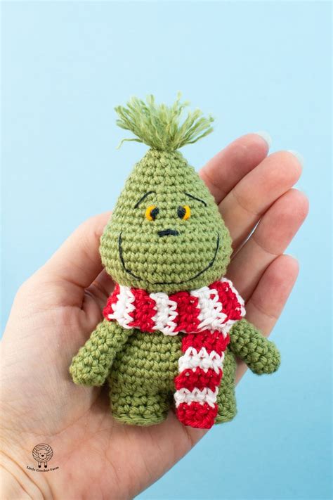 Crochet Grinch Amigurumi Pattern Mini Grinch Christmas - Etsy UK