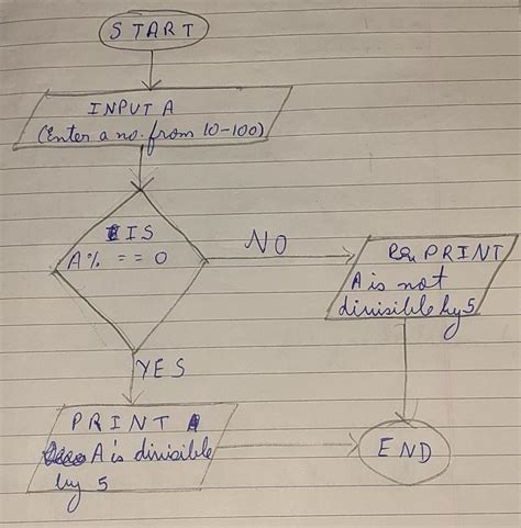 Draw A Flowchart To Print All Numbers From Which Are Divisible By Brainly In