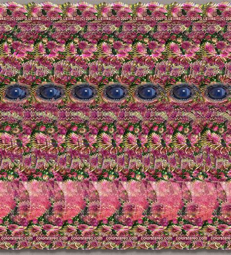 Color Stereo Hidden Image Stereogram Gallery Magic Eye Pictures Eye