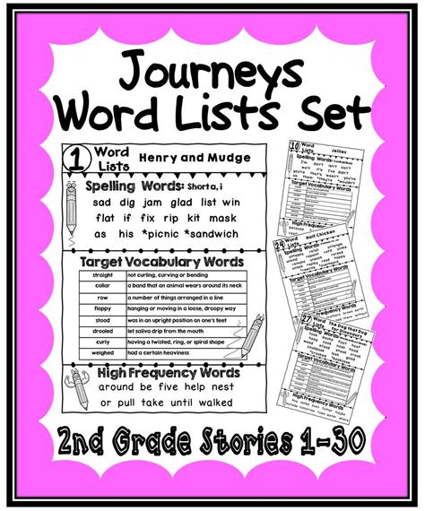 Journeys 2nd Grade Lesson Plans