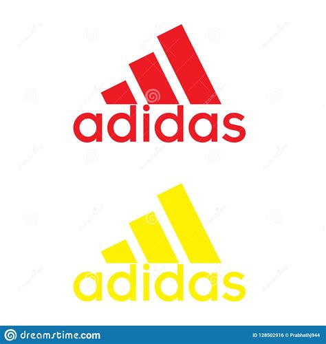 Adidas Logo On White Background Editorial Photo Illustration Of