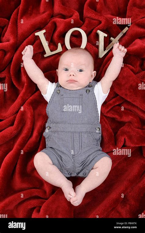 3 Month Old Baby Boy Stock Photo Alamy
