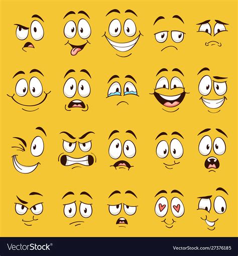 cartoon funny face with expression set vector collection isolated on hot sex picture